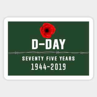 D-Day 75 Year Anniversary Sticker